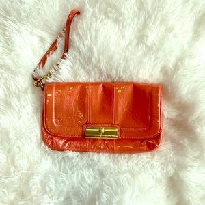 Coral Coach Wristlet/Purse